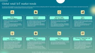 Deploying Iot Solutions In The Retail Market Global Retail Iot Market Trends Designs PDF