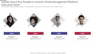 Details About Key People Involved In Email Management Platform Executive Team Guidelines PDF