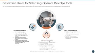Determine Rules For Selecting Optimal Devops Tools Information PDF