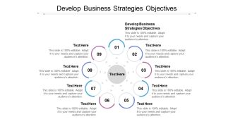 Develop Business Strategies Objectives Ppt PowerPoint Presentation Show Information Cpb
