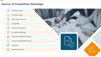 Developing Action Plan For Gaining Market Advantage Sources Of Competitive Advantage Ppt Visual Aids Summary PDF
