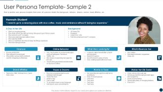 Developing An Effective Service Blueprint For The Company User Persona Template Slides PDF