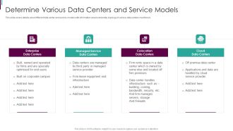 Developing Business Analytics Framework Determine Various Data Centers And Service Professional PDF