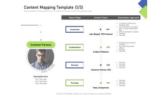Developing Content Mapping Strategy Content Mapping Template Ppt Model Microsoft PDF