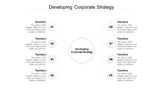 Developing Corporate Strategy Ppt PowerPoint Presentation Model Templates Cpb