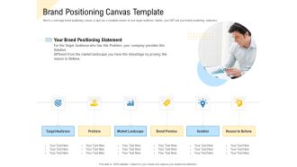 Developing Market Positioning Strategy Brand Positioning Canvas Template Inspiration PDF