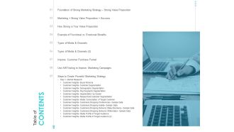 Developing New Sales And Marketing Strategic Approach Contents Ppt PowerPoint Presentation Pictures Images PDF