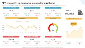 Developing Personal Brand On Social Media Channels Ppc Campaign Performance Measuring Sample PDF