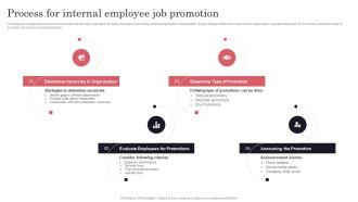 Developing Recruitment Process For Internal Employee Job Promotion Infographics PDF