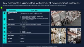 Developing Significant Business Key Parameters Associated With Product Development Formats PDF