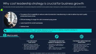 Developing Significant Business Why Cost Leadership Strategy Is Crucial For Business Summary PDF