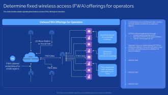 Development Guide For 5G World Determine Fixed Wireless Access FWA Offerings For Operators Pictures PDF