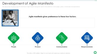 Development Of Agile Manifesto Ppt Infographic Template Format PDF