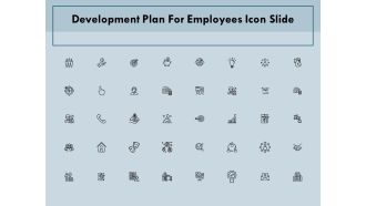 Development Plan For Employees Icon Slide Ppt PowerPoint Presentation Slides Influencers