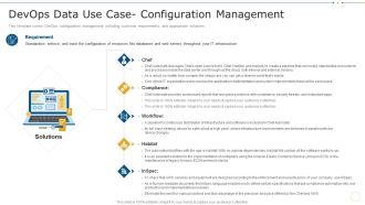 Devops Data Use Case Configuration Management Data Record Cases Of Devops IT Elements PDF