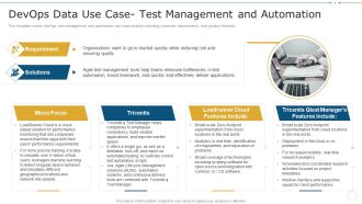Devops Data Use Case Test Management And Automation Data Record Cases Of Devops IT Microsoft PDF