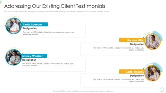 Devops Services Spectrum Proposal IT Addressing Our Existing Client Testimonials Demonstration PDF