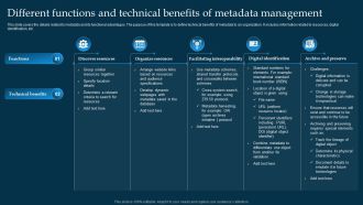 Different Functions And Technical Benefits Of Metadata Management Structure PDF