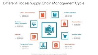 Different Process Supply Chain Management Cycle Graphics PDF