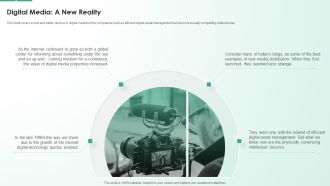 Digital Asset Management System Digital Media A New Reality Icons PDF