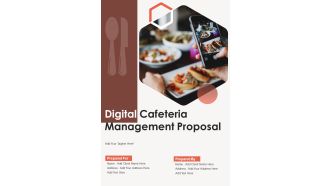 Digital Cafeteria Management Proposal Example Document Report Doc Pdf Ppt