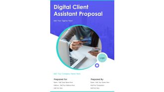 Digital Client Assistant Proposal Example Document Report Doc Pdf Ppt