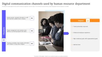 Digital Communication Channels Used By Human Resource Department Formats PDF
