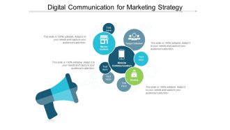 Digital Communication For Marketing Strategy Ppt PowerPoint Presentation File Information