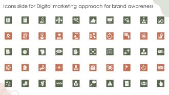 Digital Marketing Approach For Brand Awareness Icons Slide For Digital Marketing Approach For Brand Awareness Portrait PDF