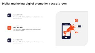 Digital Marketing Digital Promotion Success Icon Information PDF