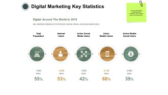 Digital Marketing Key Statistics Ppt Powerpoint Presentation Styles Graphics Example