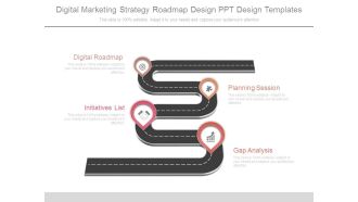 Digital Marketing Strategy Roadmap Design Ppt Design Templates