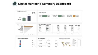 Digital Marketing Summary Dashboard Ppt PowerPoint Presentation Infographic Template Graphics Design