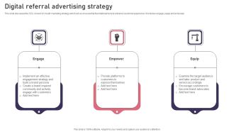 Digital Referral Advertising Strategy Ideas PDF