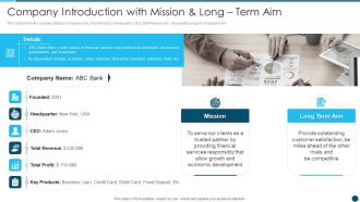 Digital Technology Adoption In Banking Industry Case Competition Company Introduction Guidelines PDF