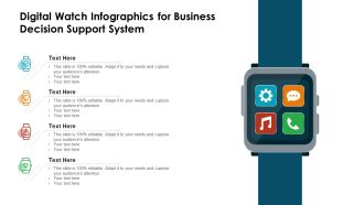 Digital Watch Infographics For Business Decision Support System Ppt PowerPoint Presentation File Ideas PDF