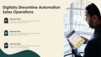 Digitally Streamline Automation Sales Operations Structure PDF