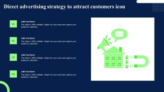 Direct Advertising Strategy To Attract Customers Icon Formats PDF