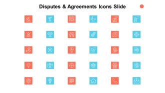 Disputes And Agreements Icons Slide Checklist Ppt PowerPoint Presentation Infographics Slide Portrait