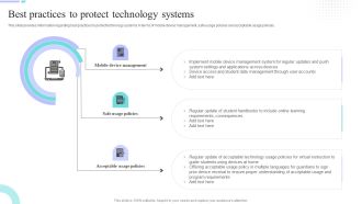 Distance Coaching Playbook Best Practices To Protect Technology Systems Summary PDF