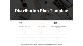 Distribution Plan Ppt PowerPoint Presentation Slides Layouts