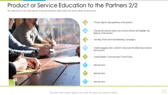 Distributor Entitlement Initiatives Product Or Service Education To The Partners Step Mockup PDF