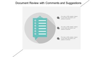 Document Review With Comments And Suggestions Ppt PowerPoint Presentation Icon Structure