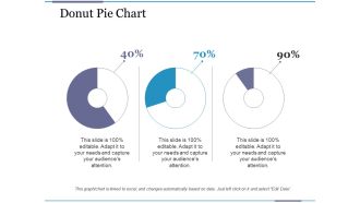 Donut Pie Chart Ppt PowerPoint Presentation Summary Example