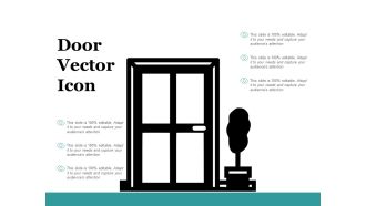 Door Vector Icon Ppt PowerPoint Presentation Professional Example Topics