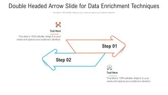 Double Headed Arrow Slide For Data Enrichment Techniques Introduction PDF