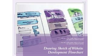 Drawing Sketch Of Website Development Flowchart Ppt PowerPoint Presentation Outline Graphics Example PDF
