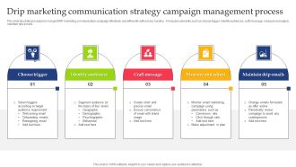 Drip Marketing Communication Strategy Campaign Management Process Information PDF