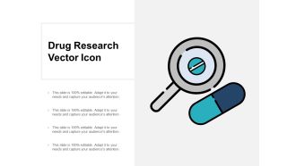 Drug Research Vector Icon Ppt PowerPoint Presentation Ideas Themes