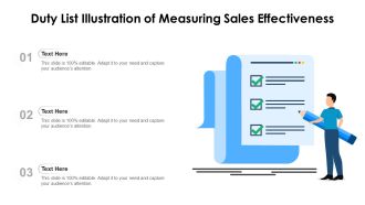 Duty List Illustration Of Measuring Sales Effectiveness Ppt PowerPoint Presentation File Example Topics PDF